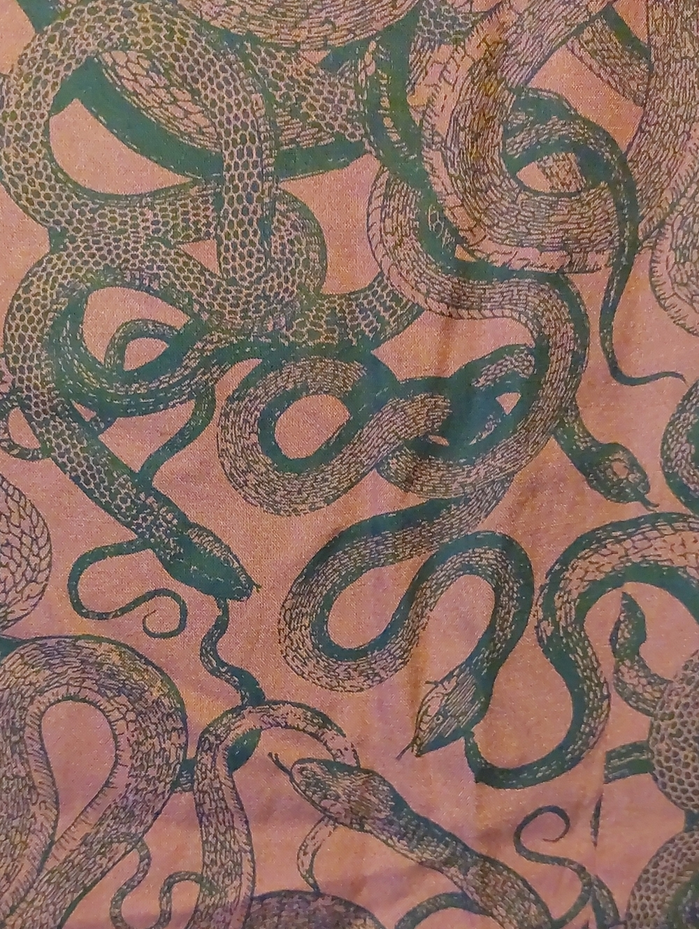 Disturbia Red Snake Patterned Wrap Dresd - Picture 7 of 8